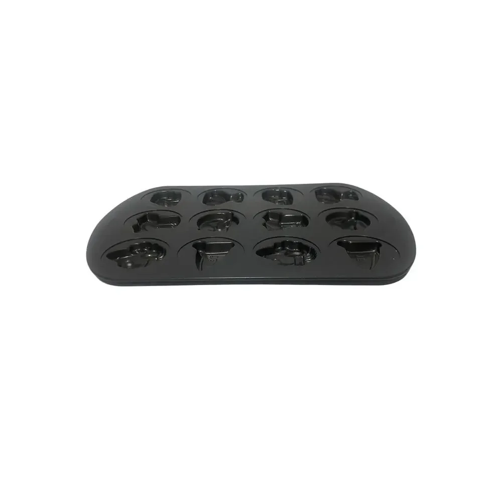 Wilton Ultra Bake 12-Cavity Cookie Mold Pan Car Rocket etc Boys Team Theme